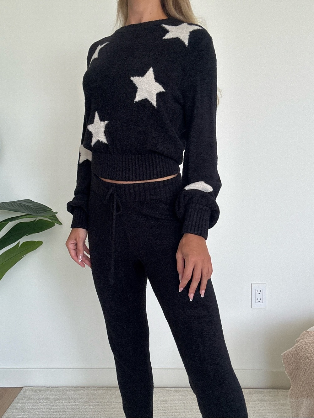 Spiritual Gangster Cozy Star Knit Jogger Set - Picture 3 of 5